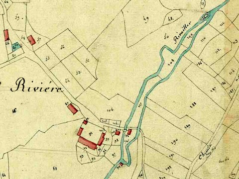 Saint-Sulpice-Laurière - moulin de la Ribière 1813