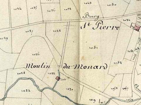 Saint-Léger-la-Montagne - moulin Monard 1813
