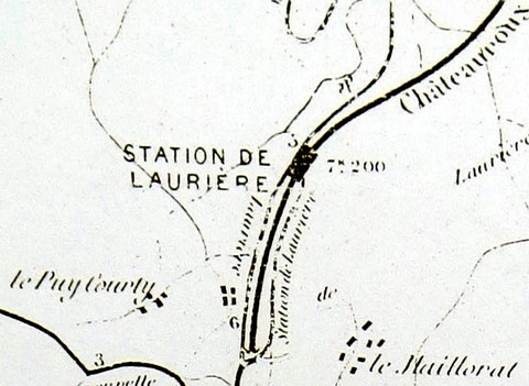 1856 - la gare de Laurière
