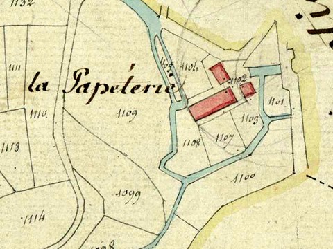 Saint-Sulpice-Laurière - moulin de la Papeterie 1813