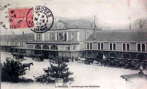 Limoges - la gare au début du 20e siècle 